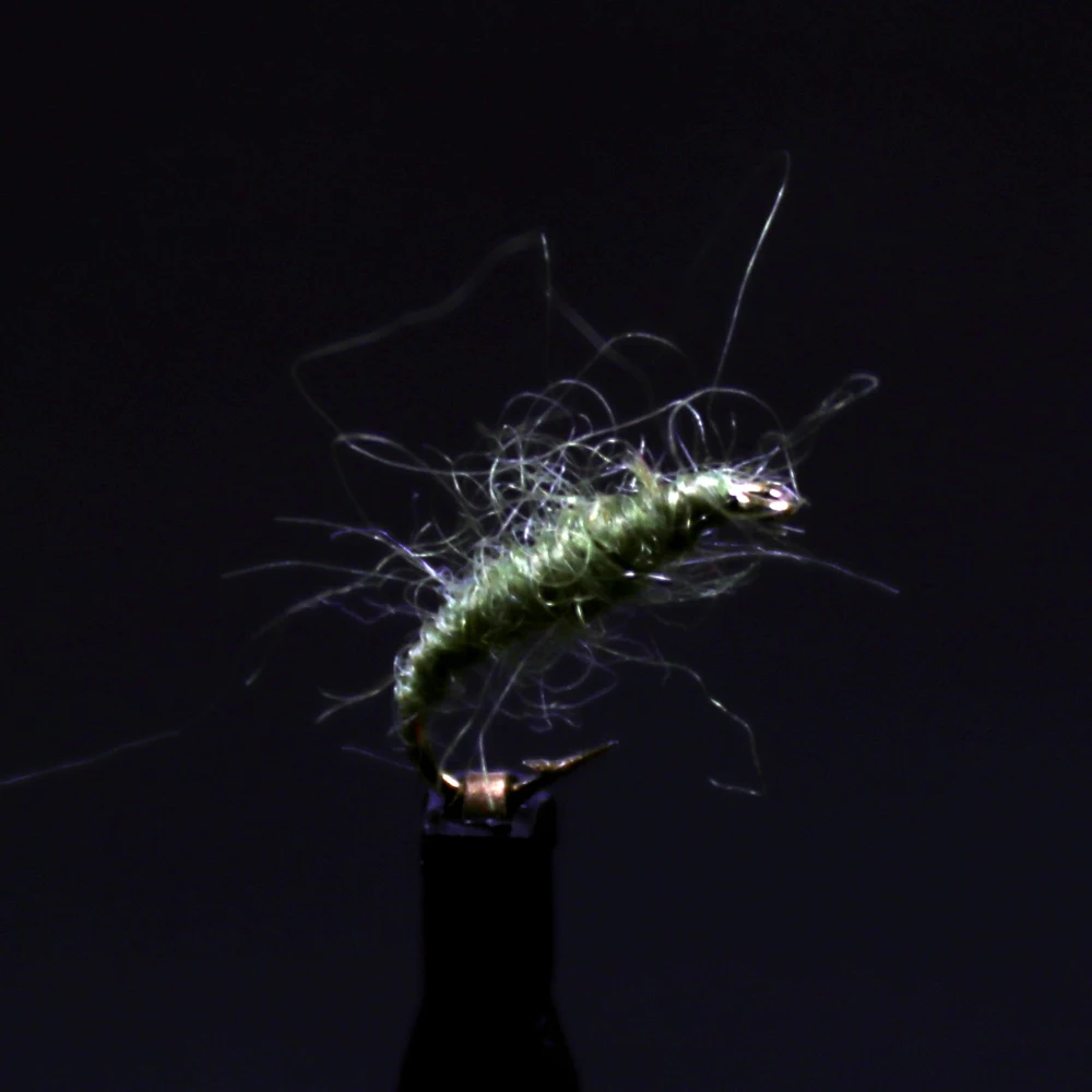 Material de atado de moscas de hilo de Mohair de haya mezclado de colores para Ninfa Scud, serpentina de haya, Material de atado de moscas de cuerpo, Señuelos de Pesca de trucha, 8 carretes - imagen 3