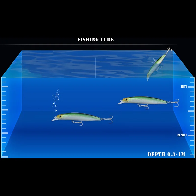 KMRESA-señuelo de Pesca en cebo, cebo duro para natación profunda, 9cm, 10g, flotador de pececillos, Wobbler, Japón, Crankbait - imagen 5