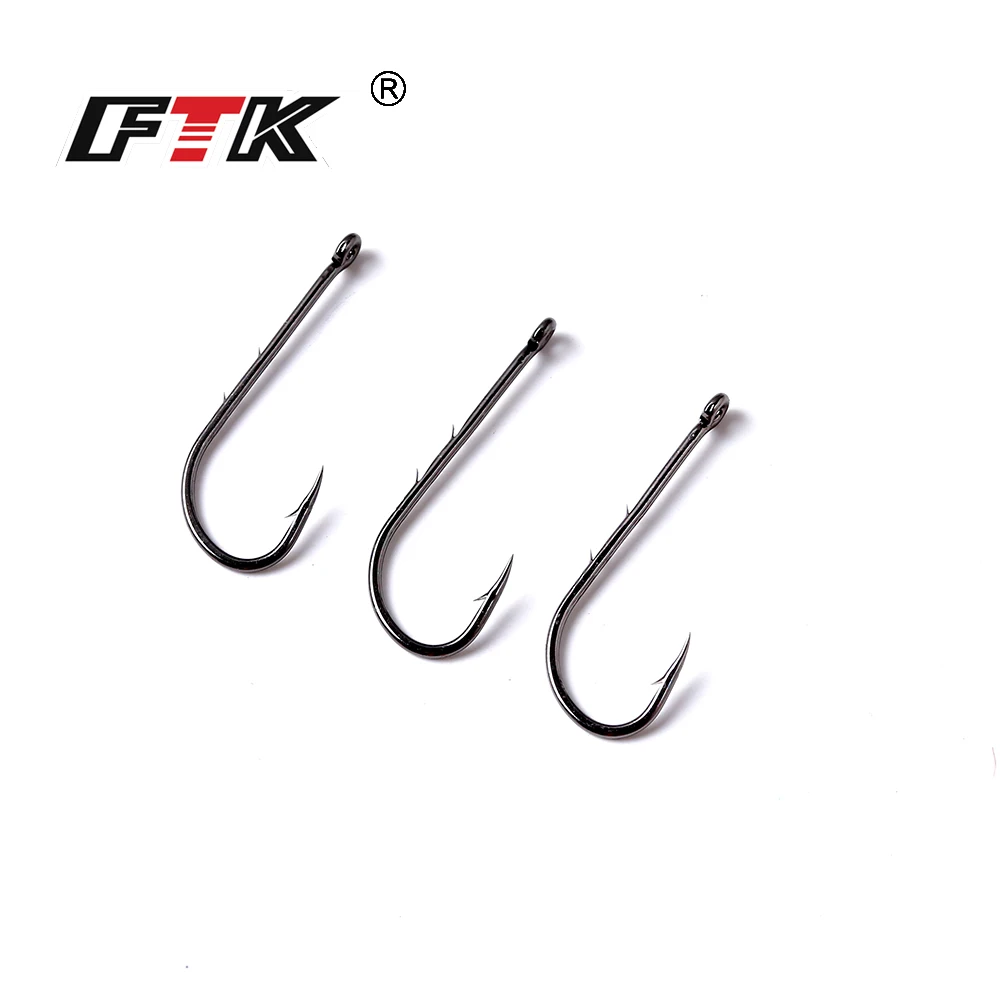 FTK-anzuelo de pesca de Size3-Size10, anzuelo de púas, alimentador de carpa, Anzol, aparejos de pesca - imagen 5