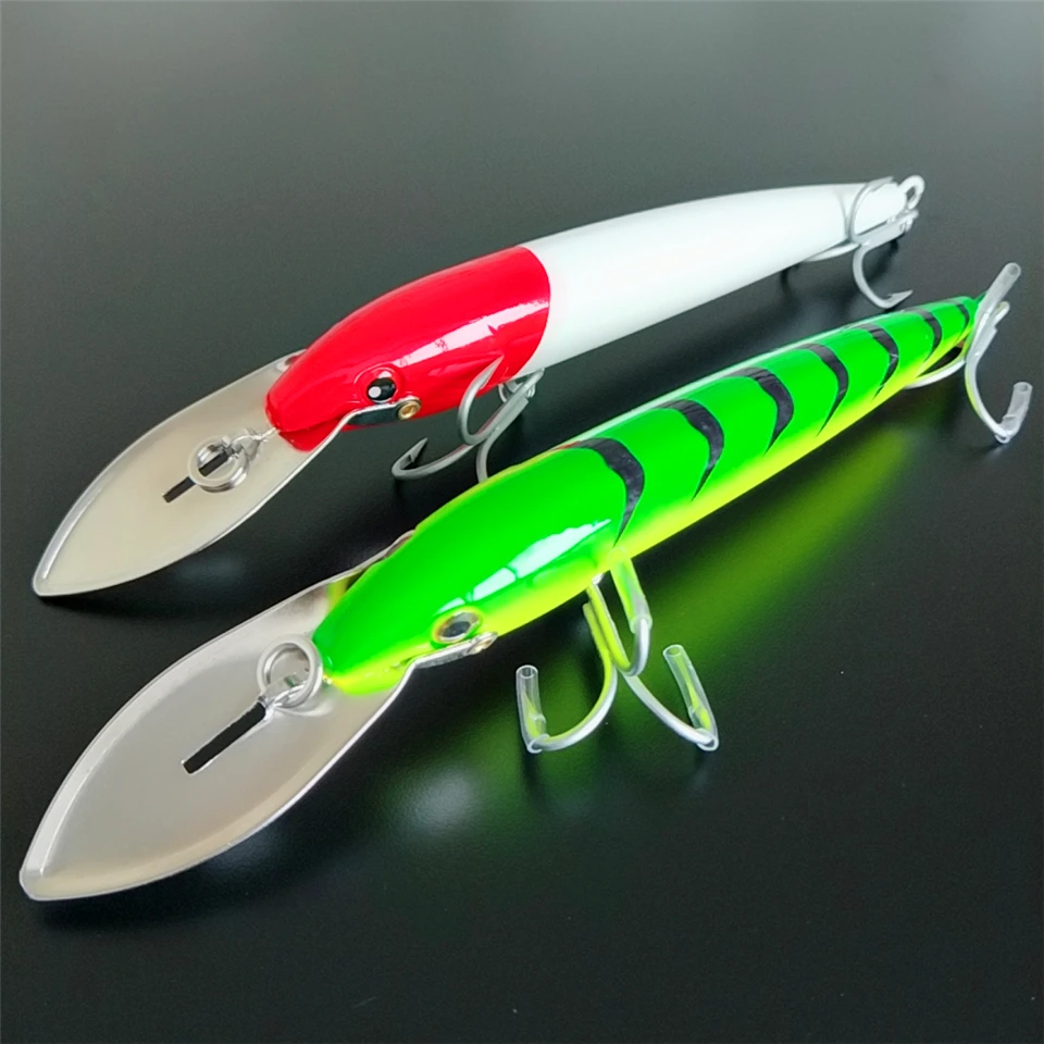 Noeby 2pcs 185mm 64.7g fishing minnow hard lure with Sharp and strong France - imagen 4