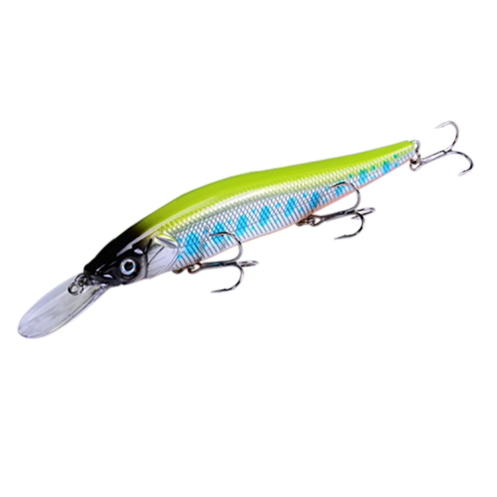 Balleo-señuelo de pesca flotante, 13cm/16g, cebo para pececillo, sistema móvil magnético, Jerkbait de buceo 6 # Anzuelo para pesca de merda de luccio - imagen 4