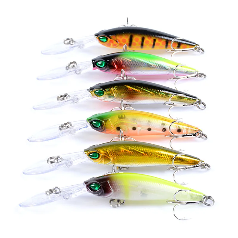 Crankbait multicolor – Señuelo wobbler flotante para lubina - imagen 3