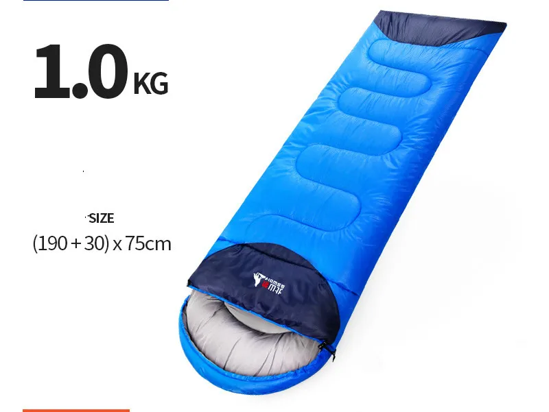 Saco De Dormir tipo sobre impermeable para viaje, Bolsa De Dormir para acampar, senderismo, Accesorios De Playa y campamento, color azul - imagen 4