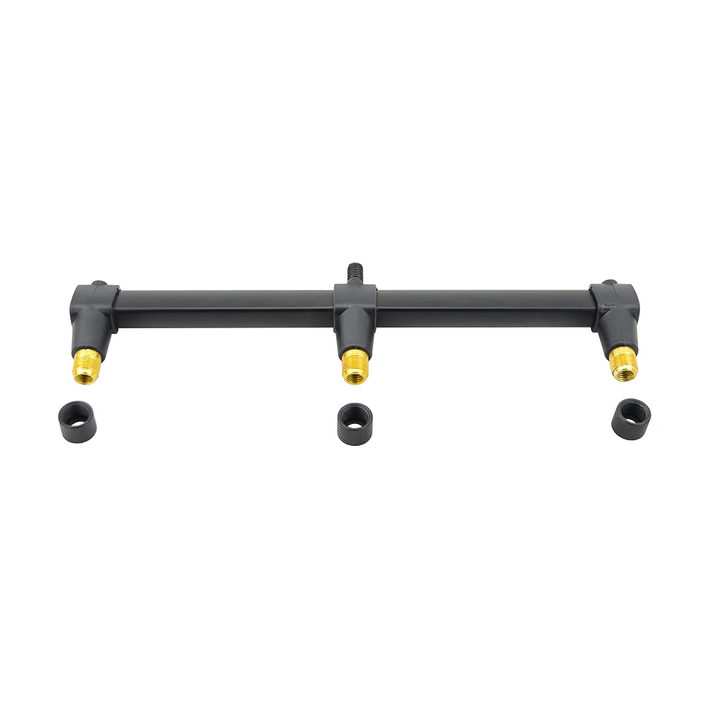 Zumbador de pesca de carpa, barra de aluminio para 3 cañas de pescar, soporte para Banksticks, Buzz Bar - imagen 4