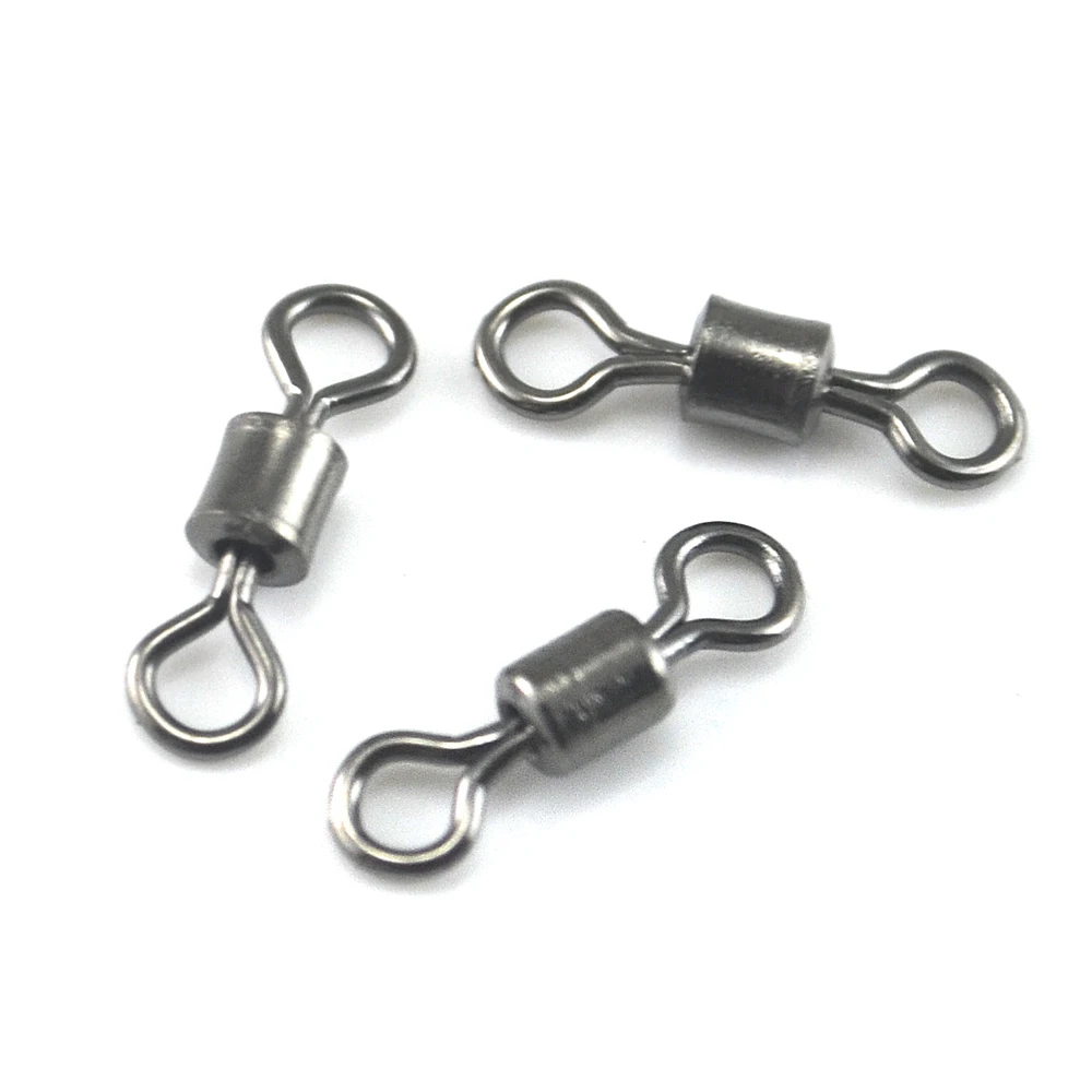 MNFT-conector de pesca de acero inoxidable, anillos sólidos de alta resistencia a la tracción, anticorrosión, accesorios de aparejos de pesca, 400 piezas, 14-6 # - imagen 2