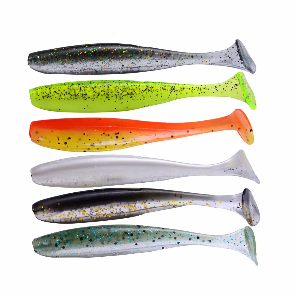 Balleo-señuelo de pesca Easy Shiner, cebo suave de silicona para perca, Lucio, sábalo, 9cm/4,8g, 10 unidades por lote - imagen 3