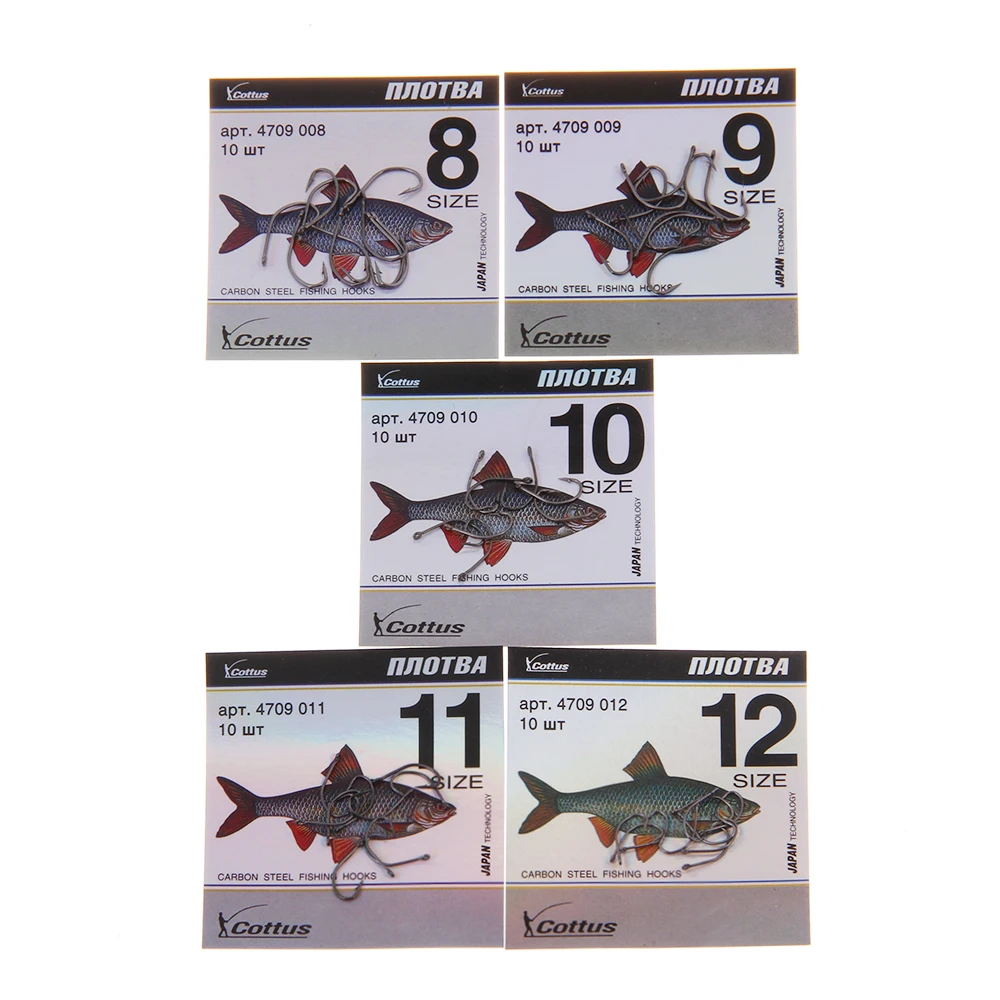 NGB 10PCS Anzuelos de pesca de acero con alto contenido de carbono KATANA 3 # -12 #   Anzuelo individual con púas y accesorios de pesca con anzuelo de carpa con ojo - imagen 4