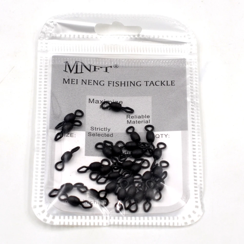 MNFT-aparejos de pesca de carpa, accesorio giratorio, redondo y de ojo de diamante, Conector de alta velocidad, 30 Uds. - imagen 4