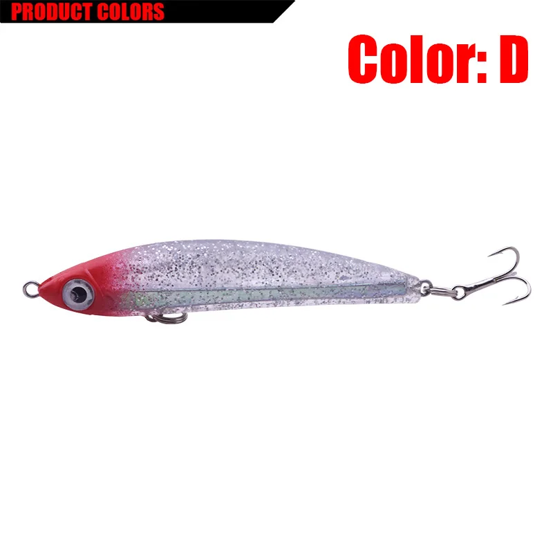 Señuelo de pesca de bloque de plomo de silicona, 8cm, 14,5g, anzuelo que se hunde, Wobblers, cebos de natación, cebos artificiales, Crankbait, aparejos de pesca, PR-220, 1 ud.