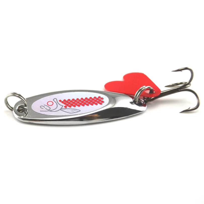 MNFT-cebos giratorios de lentejuelas, cebos DE PESCA DE Metal 7g, Señuelos de Pesca de trucha con 3 ganchos, 2 uds. - imagen 3