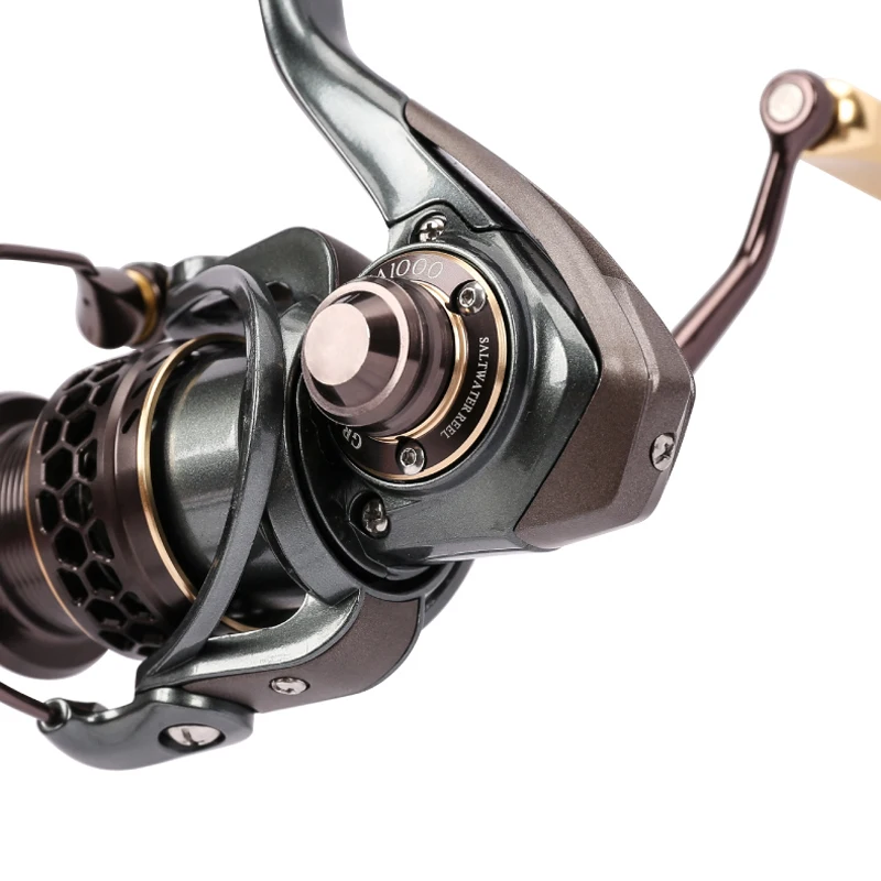 Carrete giratorio de doble Diagonal, rodamiento de acero inoxidable para señuelo ultraligero TSURINOYA Jaguar Series 1000 2000 3000 - imagen 2