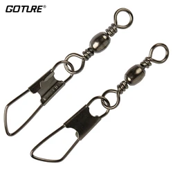 Goture-barril giratorio de pesca, caja de aparejos de pesca de tamaño 10, 8, 4, 200 unidades/lote