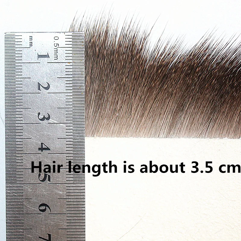 KKWEZVA parche de pelo de ciervo corporal, tolva estimuladora de Caddis, Material de atado de moscas secas flotantes, ala de atado de moscas de pesca, Color Natural, 8x8cm - imagen 3