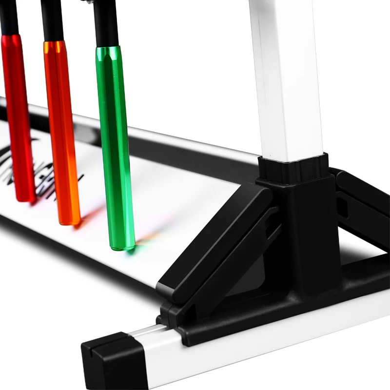 Soporte de aleación de aluminio para caña de pescar, soporte de exhibición, organizador de aparejos de pesca, 12/24 ranuras - imagen 3