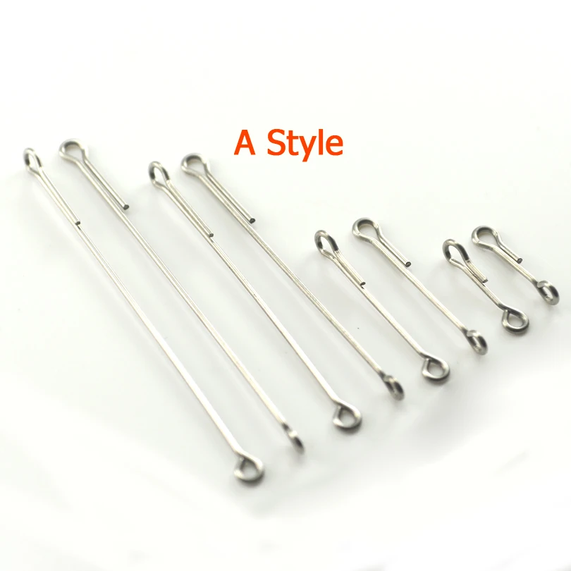 MNFT-calavera de pescado articulada, columna vertebral, SHSNKS, tipo A & B & C, acero inoxidable, vástago Waddington, 15/20/25/35/45/55MM, 120 unidades, venta al por mayor - imagen 2