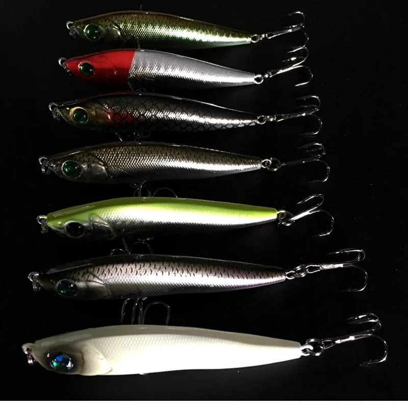 Cebo de pesca de largo alcance, señuelos de lápiz de hundimiento lento, 95mm/22g, 8cm/15g, anzuelos de lubina Artificial, 1 pieza, venta - imagen 2