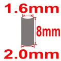 2.0x8mm  100pcs