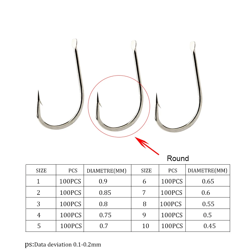 Jig Head redondo plano para carpa – Acero al carbono con púas