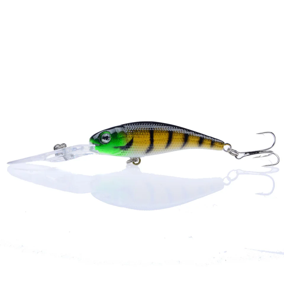 Leosport1-señuelo duro de pesca, cebo flotante lento, 10cm, 8g, Minnow Crankbait, ABS, alta calidad - imagen 2