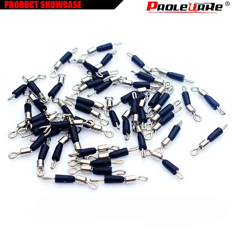 Abrazadera de rotación rodante para Ceremonia de aparejos de pesca, gancho y línea de acero, accesorios de pesca elásticos, 20 unids/lote, PR-217 - imagen 3