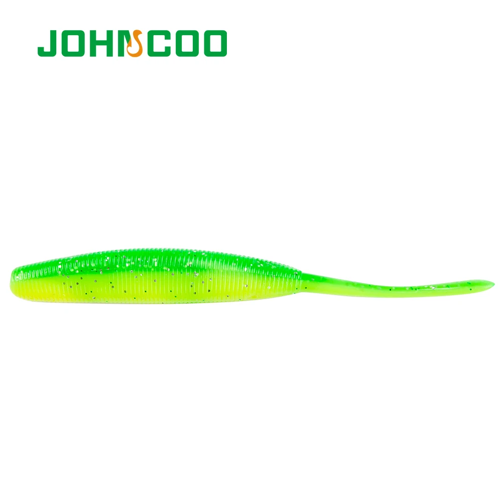 JOHNCOO-Cebo de silicona Swimbait para pesca de lubina, señuelo Artificial suave de 115mm y 7g, aparejos de pesca, 6 unidades por lote - imagen 5