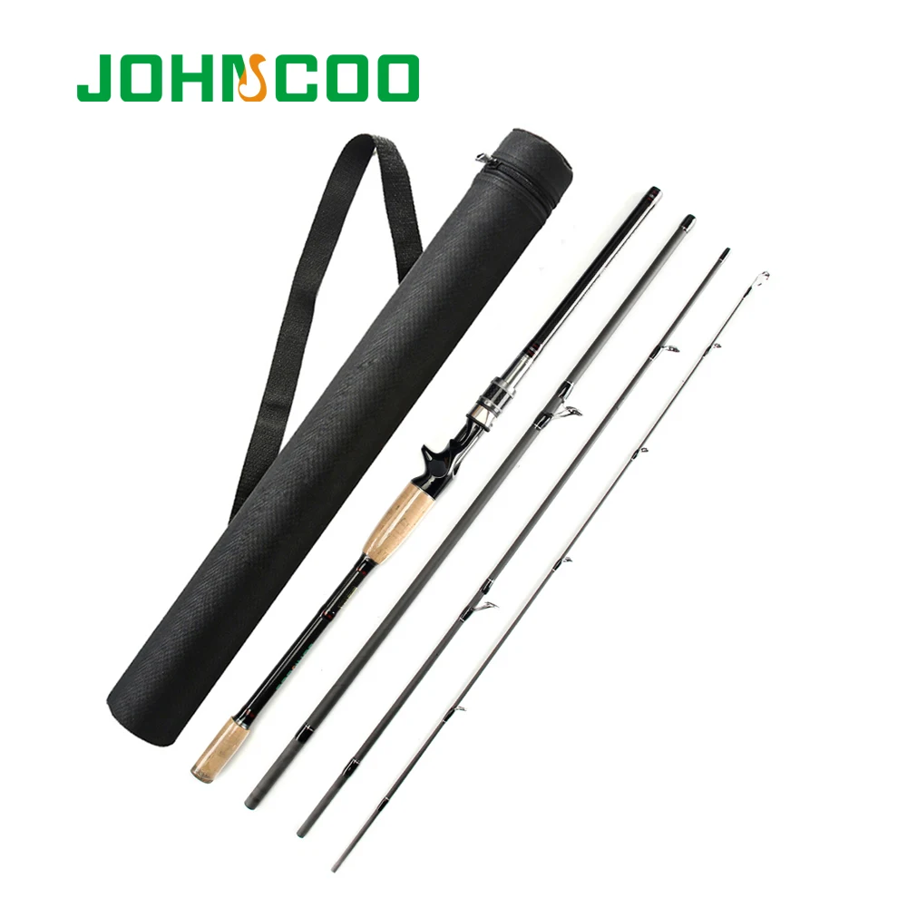 JOHNCOO-caña de pescar de carbono con estuche, 2,1 m, 2,4 m, 2,7 m, 3m, 10-25g - imagen 4