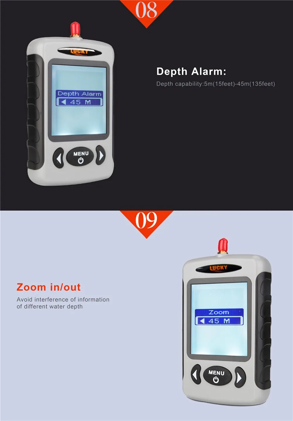 FFW718 fish finder 5