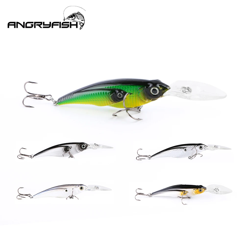 ANGRYFISH-Señuelos de Pesca de 8g y 105mm, juego de cebo artificial realista, anzuelos de 5 colores, gran oferta - imagen 2