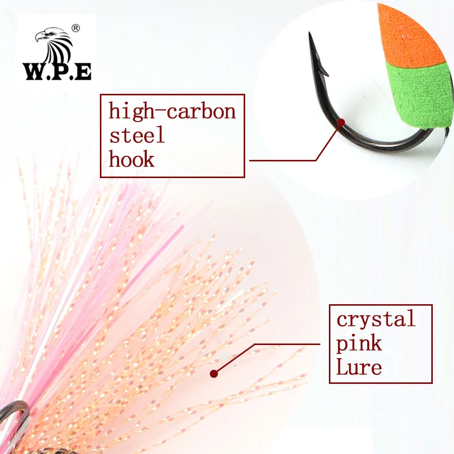 W.P.E-señuelo de Pesca suave MANDULA, 4 unids/lote, tamaño M/L, Multicolor, Swim bait Bass Jig, cebo suave Minnow flotadores Wobbler para Pesca - imagen 2