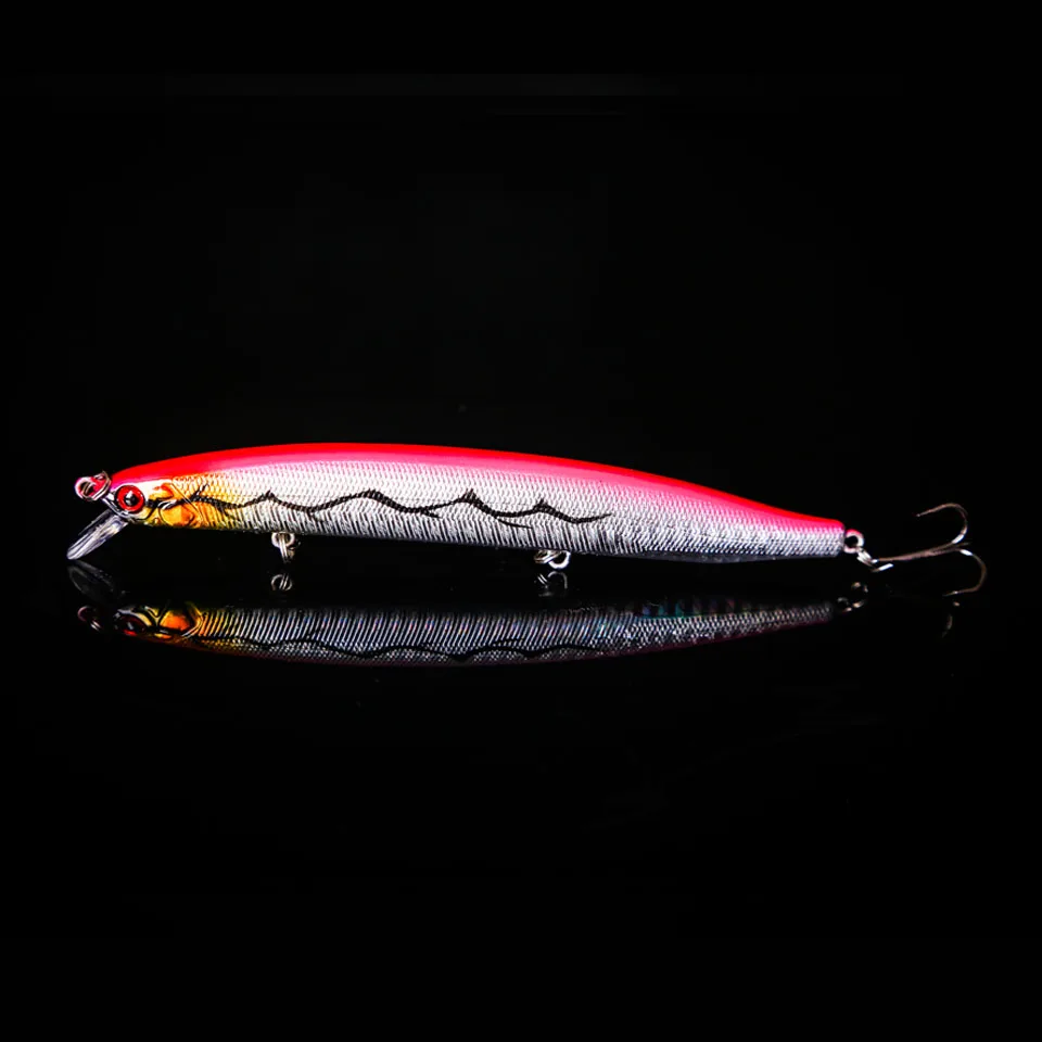 WALK FISH-señuelos artificiales para Pesca de pececillos, 1 unidad, 13,8 cm, 19g, cebos falsos para buceo, 0-3m, Swimbait 6 # Hook - imagen 5