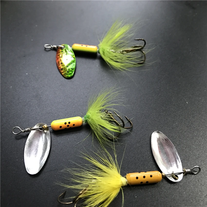 Cebos wobber de pesca, aparejos de señuelo de buceo profundo twitch hundimiento VIBE, spinner cuchara señuelo pequeño mini cebo de metal para peces, 40 Uds. 3,58g - imagen 5