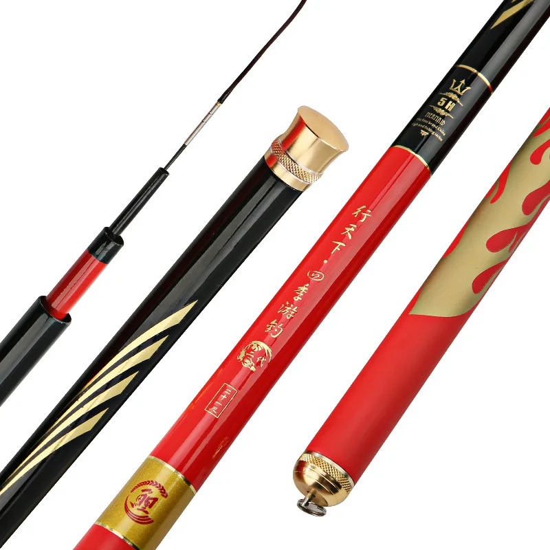 Caña de pescar superdura, ultraligera, de alto carbono, de mano, aparejos de Pesca, palo de Pesca Olta - imagen 5