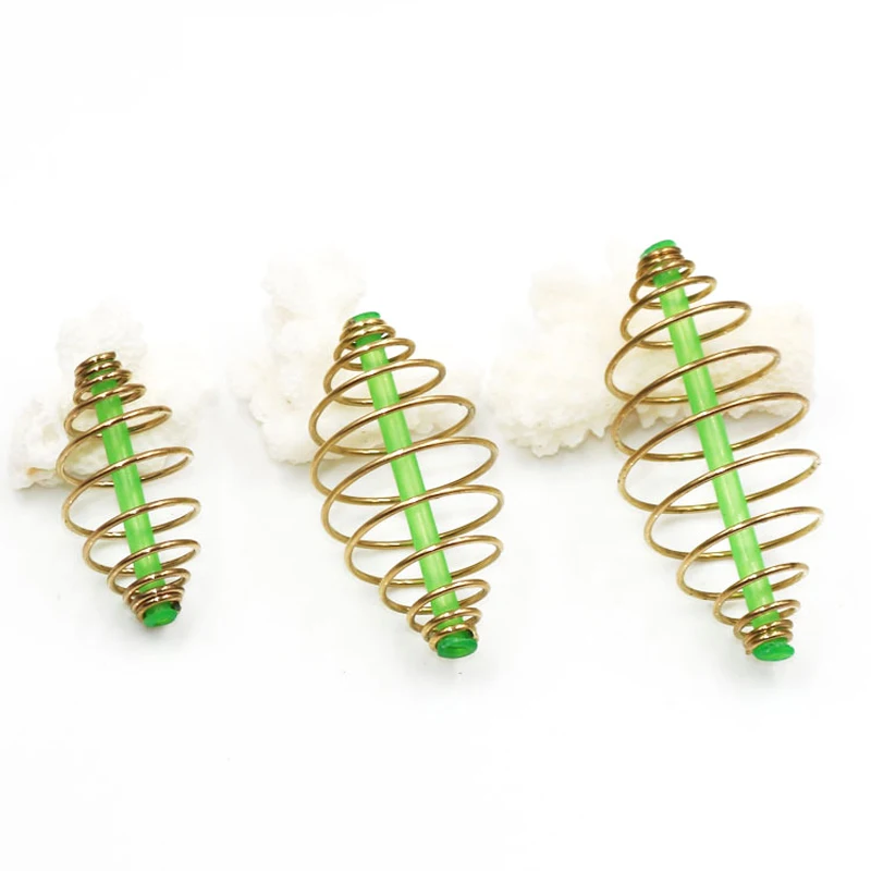 Aparejos de fondo de agua salada, aparejos de pesca, método alimentador, jaula de resorte de cebo para carpa, aparejo de pesca, 24 Uds. - imagen 3