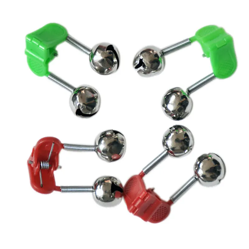    Accesorios para caña de pescar, 5 uds., Clip de plástico, campanas de pescado a presión, cañas de pescar, campanas de alarma de doble anillo especiales, aparejos de pesca - imagen 3