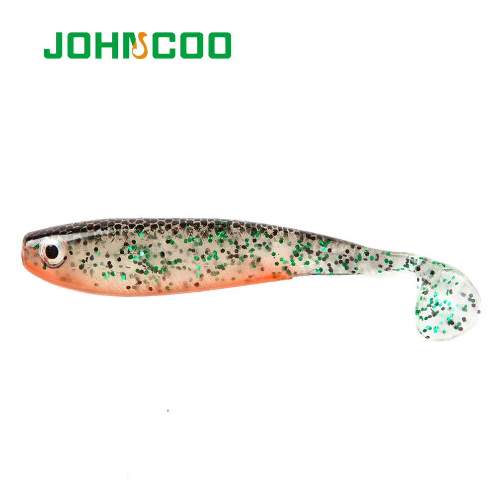 JOHNCOO-señuelo de pesca de 4 piezas, cebo de gusano blando de 115mm y 12g, cebo suave de silicona, señuelo profesional, carpa Artificial, Wobbler, sábalo - imagen 5