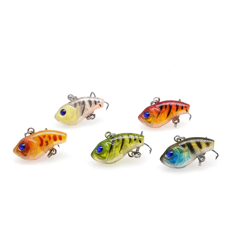 MINI señuelos de plástico duro para pesca, 1 unidad, pequeños, sin ruido, swimbait, wobbler VIBES - imagen 3