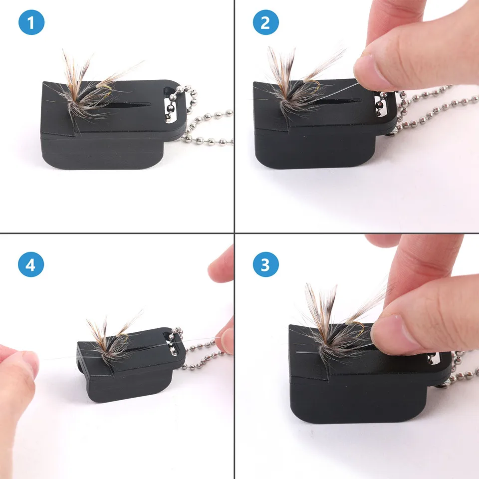 Maximumcatch-enhebrador magnético ligero para pesca con mosca, accesorios de pesca con mosca de plástico de alta densidad con Retractor Zinger - imagen 3