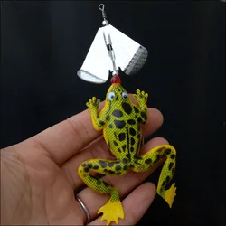 Señuelo rana blanda para agua dulce - Cebo giratorio Spinner premium