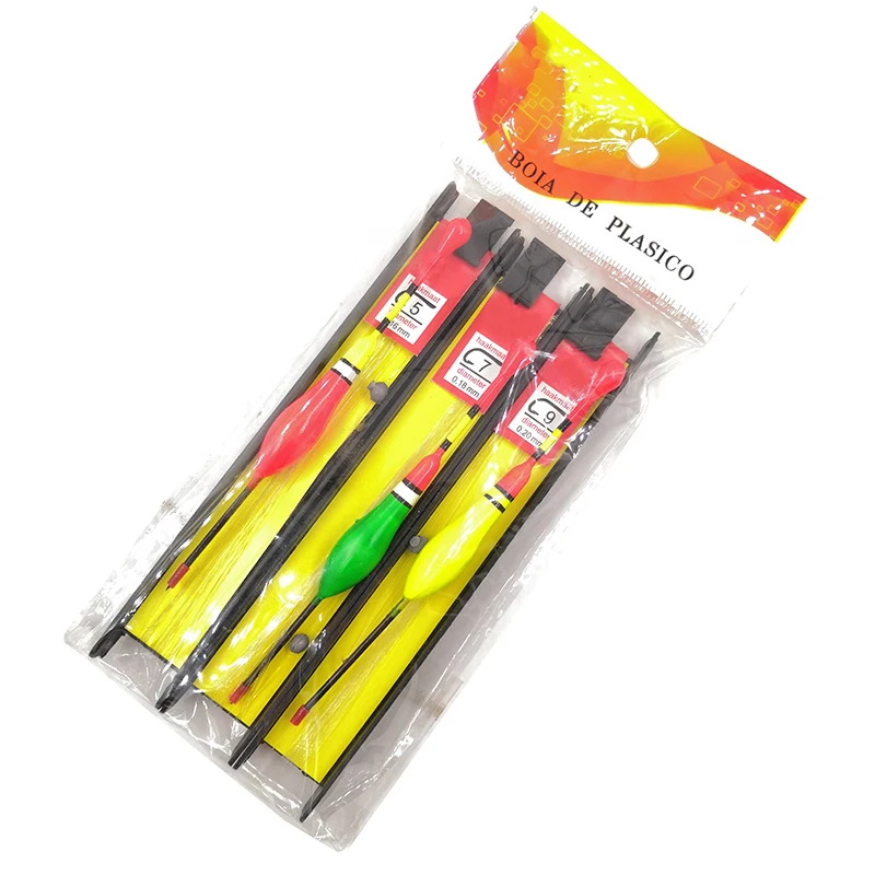 OUTKIT 3 unids/lote boya Vertical juego de flotadores de Pesca flotadores de Pesca de carpa de madera aparejos de Pesca flotante Tiple accesorios de traje - imagen 4