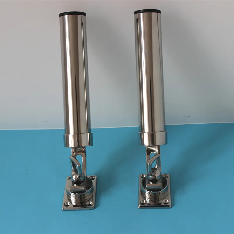 Un par de soportes para caña de pescar en ángulo 360, montaje en cubierta, soportes para caña de pescar ajustables y extraíbles de acero inoxidable 316 - imagen 3