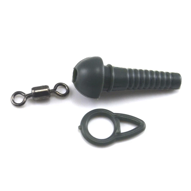 MNFT 12 unids/lote aparejo de carpa mixto hacer conector Terminal aparejos giratorios accesorios de equipo de pesca - imagen 3