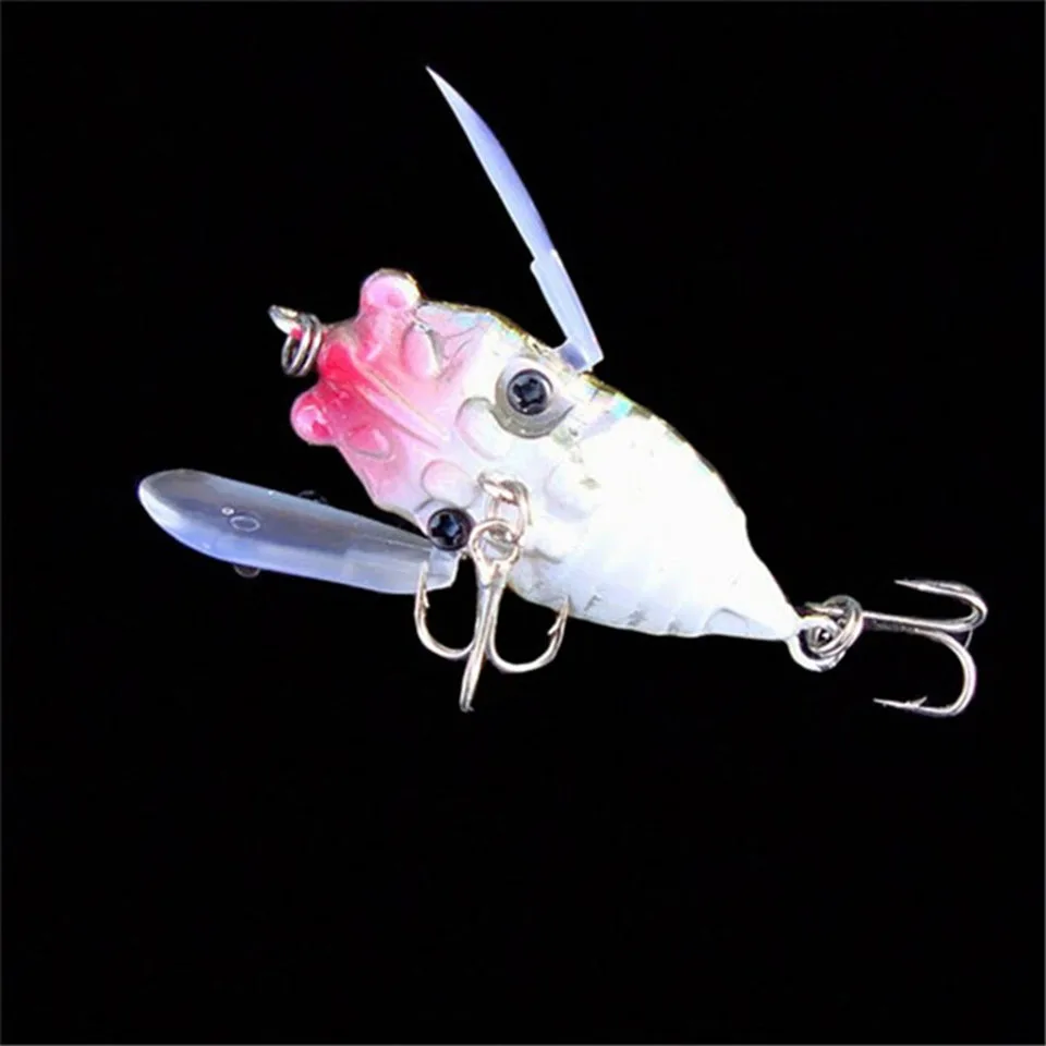 Señuelo de pesca de insectos, anzuelos de púa triple, aparejos de pesca, cebo Artificial, 6g, 4cm, 1 ud. - imagen 3