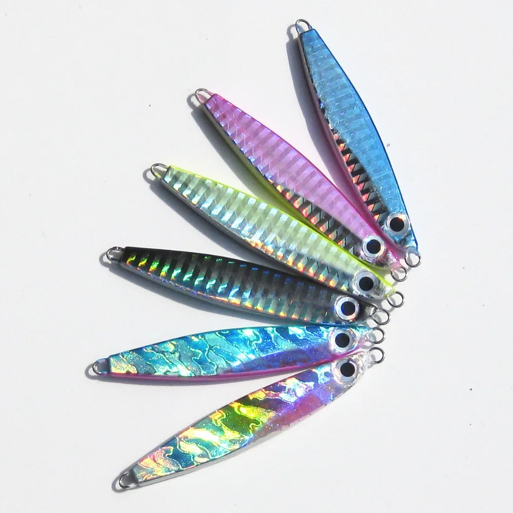 Señuelo de pesca Jigging de fundición de costa larga, 22g, Jigbait, plantillas de Metal pequeñas, cebos, señuelos de cuchara artificiales, 1 pieza en oferta - imagen 5