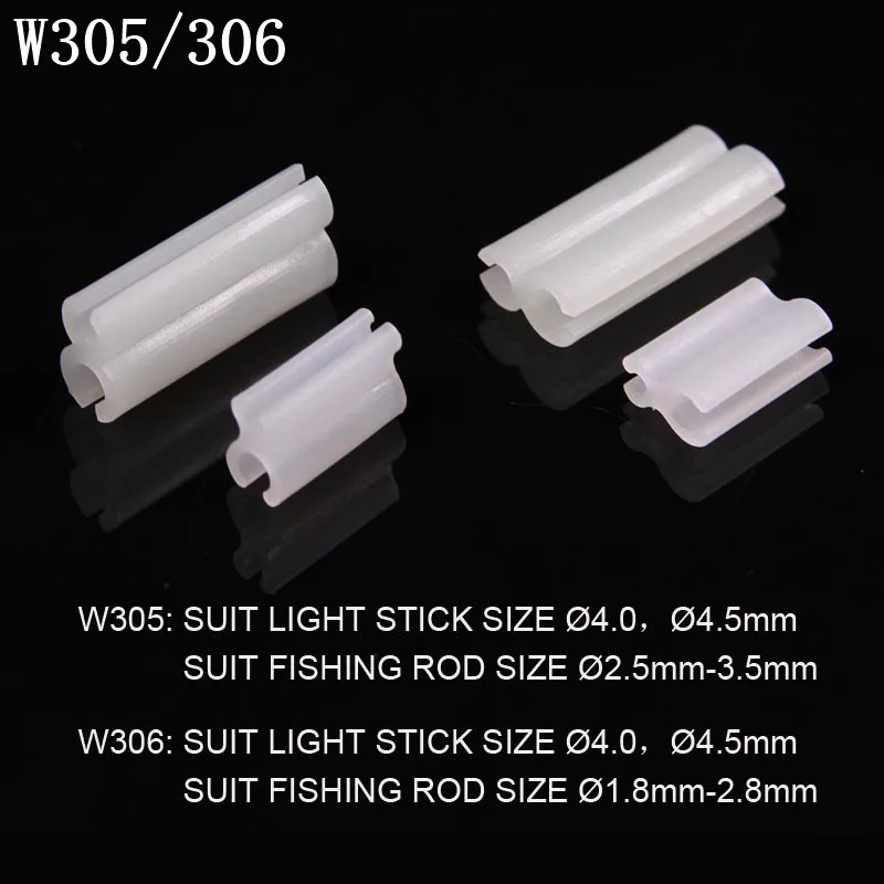 Soporte de barra de luz de pesca, Clips de luz Led para Punta de caña de pescar, luz química, accesorios de señuelo de pesca nocturna, línea de pesca - imagen 2