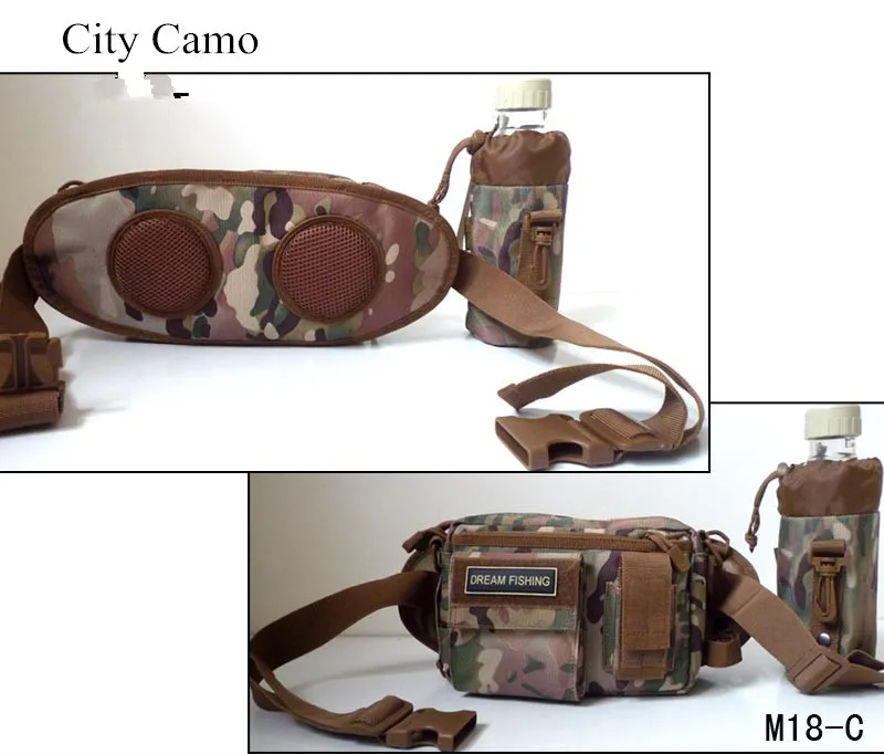 Paquete de cintura dividida al aire libre de gama alta M18, bolsas de pierna, señuelo de mensajero, bolsa de aparejos de caña de pescar, nailon 2000D - imagen 2