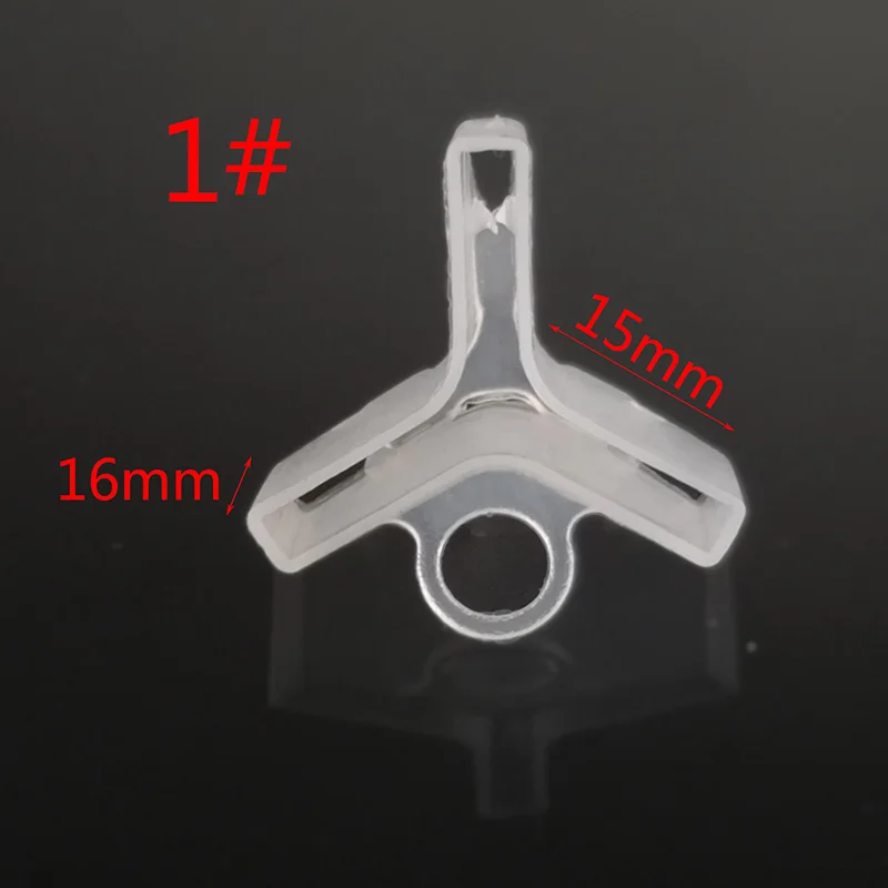 OUTKIT 20 unids/lote, cubiertas protectoras de anzuelos triples de plástico para Señuelos de Pesca, soportes de 5 tamaños, funda, gorros, Protector de seguridad - imagen 5