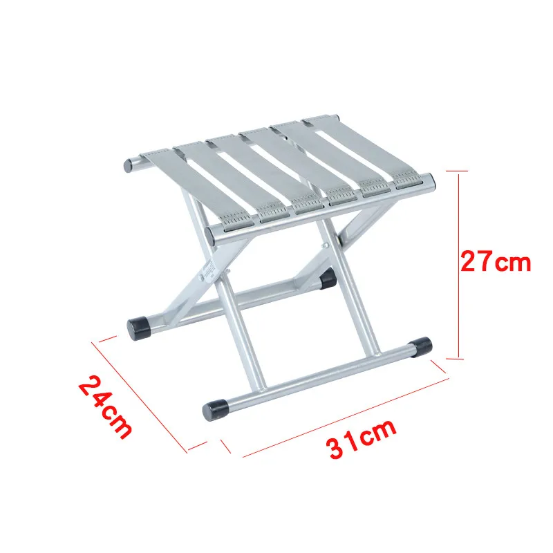 Silla Plegable de aleación de aluminio, Silla de Pesca de tela Oxford, portátil, para acampar al aire libre, senderismo, taburete de Pesca, accesorios de Pesca - imagen 4