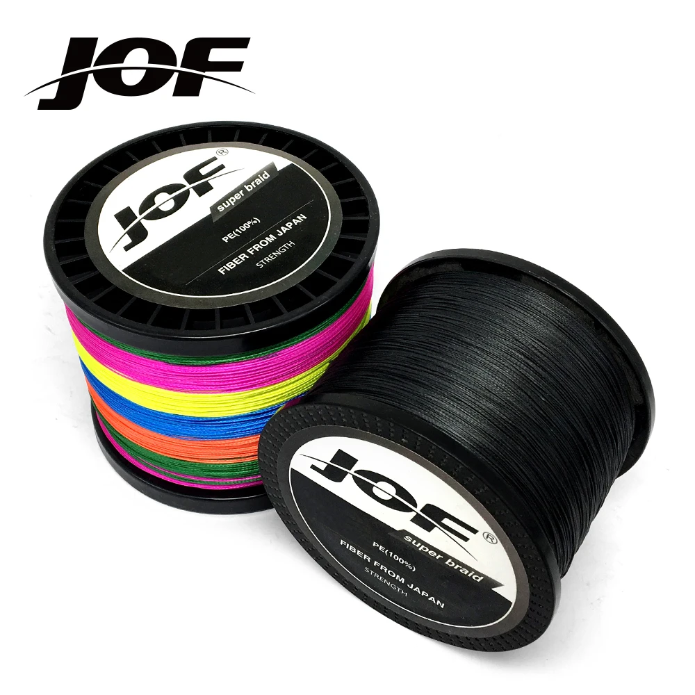 JOF 300M 500M 1000M 8 hebras 4 hebras 10-80LB PE trenzado alambre de pesca multifilamento súper fuerte línea de pesca Japón Multicolor - imagen 2
