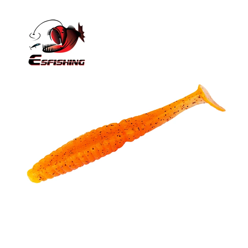 KESFISHING-SEÑUELOS blandos de pesca, anzuelos de 100mm, 6 piezas, 7,2g, cebo de silicona plástica, pececillo negro, Crankbait, aparejos de carpa, plantilla brillante - imagen 3