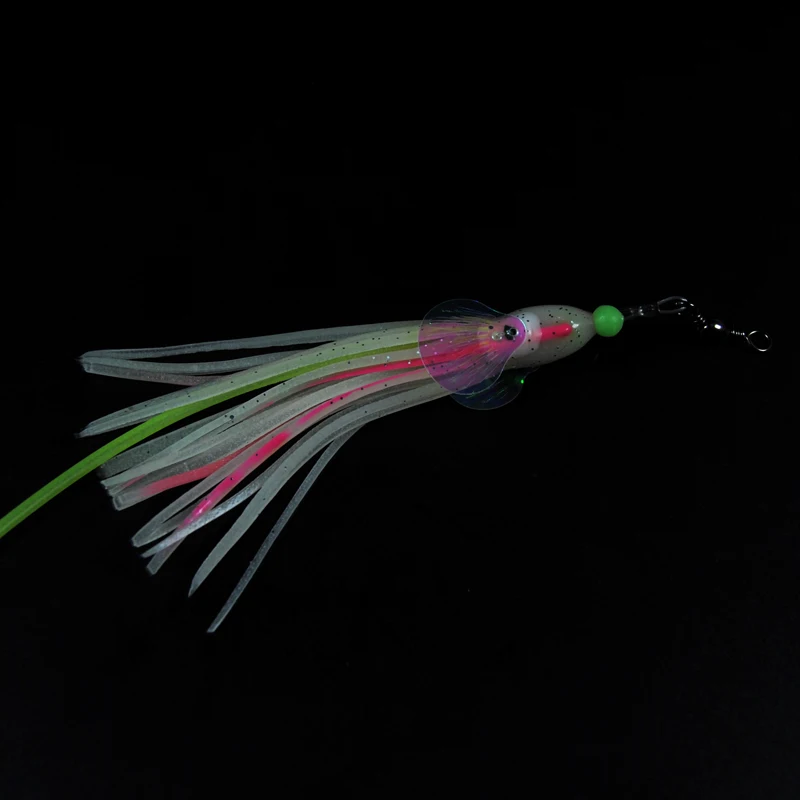 Aparejo luminoso de alambre de acero, aparejo de pesca de caballa pequeña, para agua salada, 2 uds. - imagen 5